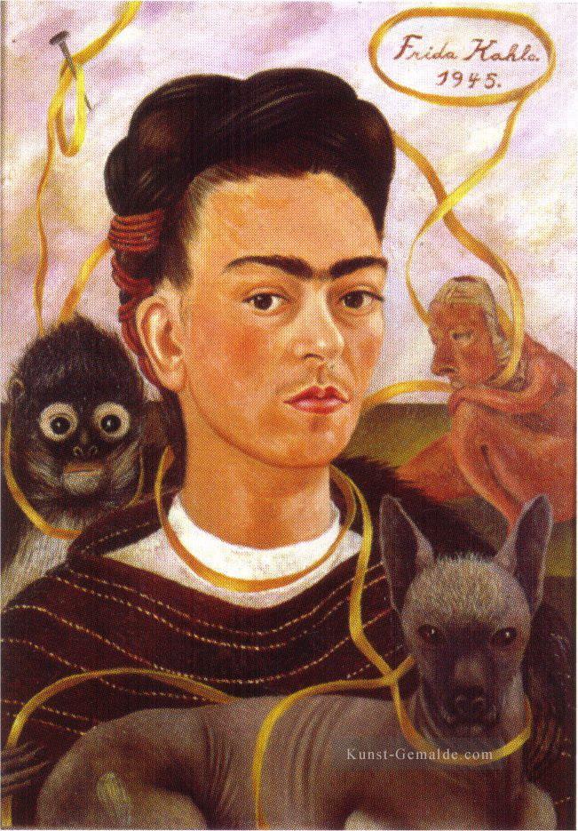 Selbstporträt mit kleinem Affefeminismus Frida Kahlo Ölgemälde
